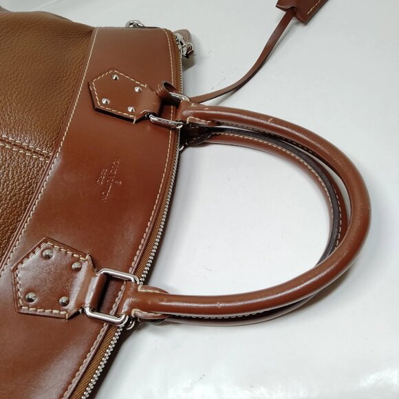 Authentic Louis Vuitton Lockit Brown Suhali Hand Bag mon715-111325 - Picture 7 of 16